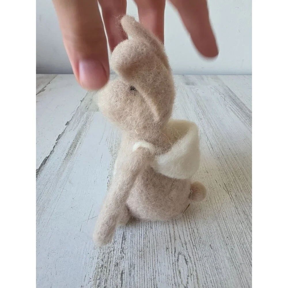 Shabby chic Easter bunny‎ rabbit spring decor village